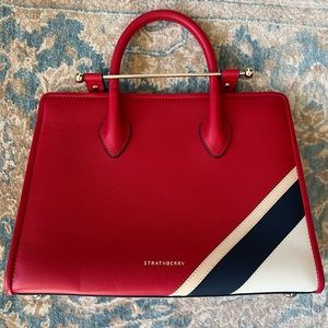 Strathberry Midi top handle handbag with long strap